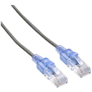 Monoprice Cat6A 25ft Gray 10-Pk Patch Cable UTP 30AWG 10G Pure Bare Copper Snagless RJ45 SlimRun Series Ethernet Cable