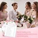 Bridal Shower Games, Blush Pink Floral Wedding Party Games, The Wedding Shoe Game - Bachelorette Party Games, Engagement Party Game Ideas, Tea Party Decor Supplies Favors, (25 Cards) -03