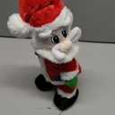 SdeNow Dancing Santa Claus Plush Toy  Animated Singing and Twisted Wiggle Hip Christmas Figure for Kids, Funny Musical Holiday Decor, Interactive Christmas Plush Gift  Spanish Song