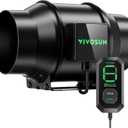 VIVOSUN AeroZesh G6 6-inch 388 CFM Inline Duct Fan, Entirely Programmable PWM-Controlled EC Fan for Grow Tent Ventilation