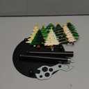 Christmas Tree Paper Towel Holder Countertop, Xmas Kitchen Decor, Merry Christmas Metal Paper Towel Stand for Tabletop Bathroom Home Farmhouse (Green)