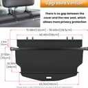 Trunk Cargo Cover for Chevy Chevrolet Equinox GMC Terrain 2018 2019 2020 2021 2022 2023 2024 2025 Retractable Rear Trunk Cargo Luggage Security Shade Cover Shield Waterproof Upgraded Version (Black)
