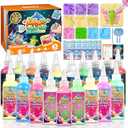 Timetome Magic Water Elf Toy Kit for Kids – 20 Gels (11 Normal + 6 Glow + 3 Glitter) &10 Molds DIY Squishy Maker, Aqua Puffs, Water Toys & Pets, Aqua Fairy Gel Kit, Birthday Gift for Boys & Girls 3+