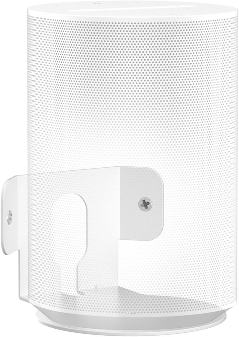 Heavy-Duty Speaker Mount for Sonos Era 100 Corner Wall Mount Bracket, Low Profile Wall Mount for Sonos Era 100 Speaker Corner Mount Easy to Install, White