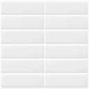 DEWOO 10-Sheet White Peel and Stick Subway Backsplash Kitchen Bathroom Rectangle Self Adhesive Wall Tile Sticker Thin (12"12")