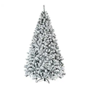 7.5-ft Flocked White Artificial Christmas Tree