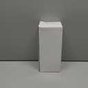 White Ceramic Vase 8" H - Small Flower Vase for Pampas Grass, Office Desk Decor, Minimalist Home Decor for Bedroom, Kitchen Shelf, Restaurant Table Centerpiece