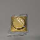 HOMOTEK Square Recessed Sliding Closet Door Finger Pulls, Inner Diameter 2-1/8 Inch(54mm), Flush Handles for Pocket Door, Barn Door Handles,Drawer pulls(Brushed Brass, 4 Pack) (Gold)