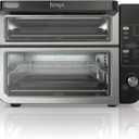 Ninja DCT400 10-in-1 Double Oven with FlexDoor, FlavorSeal & Smart Finish, Rapid Top Convection and Air Fry Bottom, Bake, Broil, Air Roast, Toast, Air Fry, Pizza and More, Stainless Steel