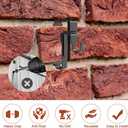 6 Pcs Brick Hook ClipsStainless Steel Brick HangerNo Drill Brick Wall Clips for Outdoor Heavy Duty Decor Fit 1-3/4" to 2-3/4" Black