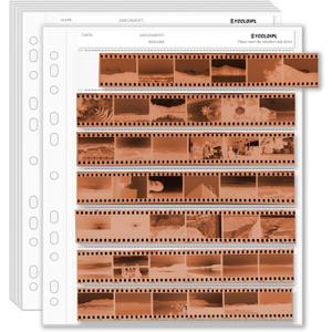 50PCS-YCCLDIPL Archival Storage Sheets 135 35mm Negative Page Preservers, 35mm Film Negative Storage Sheets, Acid-Free Archival Sleeves for Camera Film, Binder-Compatible Protectors for Negatives