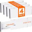 Lifewit 4 Pack Drawer Dividers 5" High, 13.5-22" Adjustable Clothes Organizers, Expandable Dresser Separators in Bedroom/Bathroom/Kitchen/Office