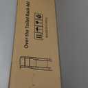 UDEAR 3-Tier Over The Toilet Rack,Bathroom Shelf Space Saver,Corner Stand Storage Organizer Accessories,The Washing Machine,with Hanging Rod,Tower Shelf,Black