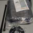 MAGZO Hanging Screen Door, Fits Door Size 28" x 80" (Curtain Size 30'' x 81''), Upgraded Fiberglass Mesh Net with Tension Rod&Hook&Loop (One Piece Can be Installed in 2 Ways), Weighted Bottom, Grey (Gray)