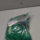 Green Wig and Sunglasses Set - 15 Inch Wavy Wig With Bangs - Heat Resistant Shoulder Length Curly Bob Wigs for Women - Bachelorette Party Costume Cosplay (Green)