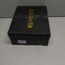 Platform Women's Ankle Winter Boot, Chunky Low Heel Snow Boots With Fashion Buckle Slip-On Cozy Outdoor Short Booties (7)