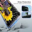 Phone Case Compatiable for Samsung Galaxy A16 5G,Slim Shockproof Protective Cover for Man Women Girl Boy Children,American Flag Cross Sunflower