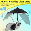 Phone Umbrella for Sun Shade Magnetic: Universal Thumbs Up Cell Phone SunShade Shield for iPhone UV Protection Anti-Glare for Pool Travel Beach Essentials Mom Wife Teens Women Gifts for Mothers Day