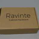 Ravinte 15 Pack 5 Inch Cabinet Pulls Matte Black Kitchen Cabinet Hardware Cupboard Handles with Square Base 5" Length,3" Hole Center