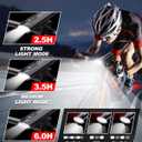 High Lumen Bike Light Set, Prasky Rechargeable Bicycle Lights Front and Rear, Super Bright LED Headlight, IP65 Waterproof Multiple Modes Road Mountain Bike Lights for Night Riding