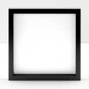 2 pack Box Frame, Black Frame, Short Depth, Custom Quality, Real Wood Frame (10"x10" White Mat)