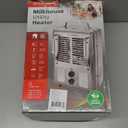 Shinic Space Heater,1500W Milkhouse Heater with Thermostat, Stay Cool Durable Metal Housing, Overheat protection, 3-Prong Plug, Tip-Over Auto Shut Off, Utility Heater for Garage, Bedroom, Greenhouse