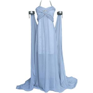 Dragon Queen Halloween Costume，Chiffon Dresses for Women (Small), DT01, Grey