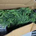 2 Packs of Fake Cypress Plants with Lights, 4FT Artificial Cedar Pruning Tree, with Flowerpot, UV Resistant Artificial shrubs, Suitable for Outdoor and Indoor Front Porch Gardens