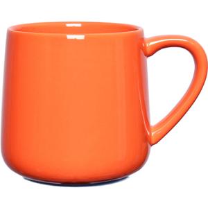 Bosmarlin Glossy Ceramic Coffee Mug, Tea Cup for Office and Home, 18 oz, Suitable forDishwasher and Microwave(Orange, 1)