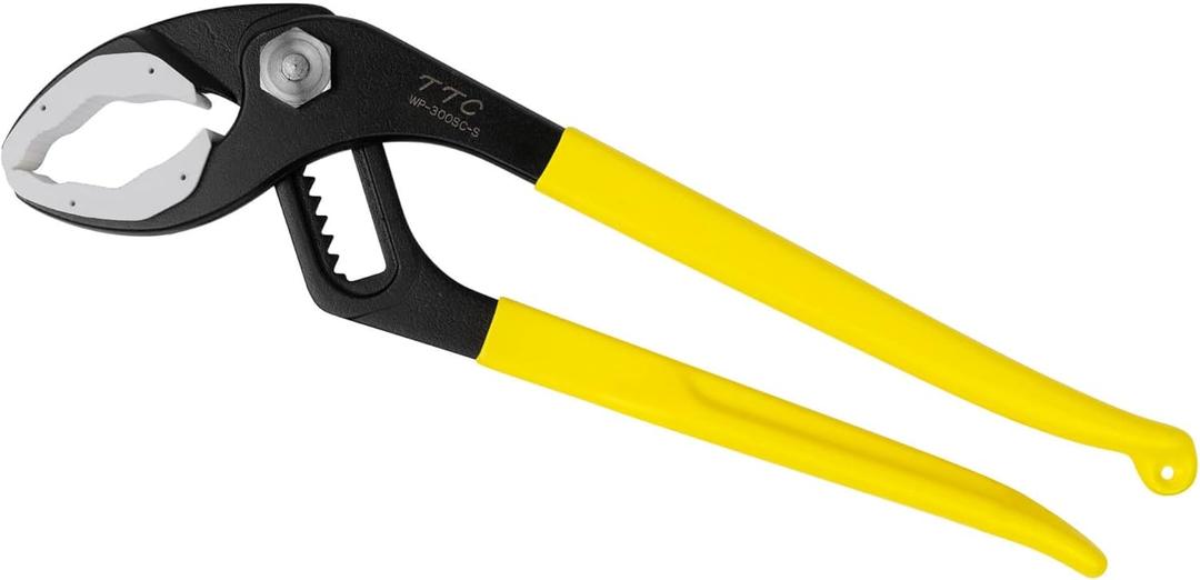 Tsunoda WP-300SC-S, Water Pump PLA-iers, Soft Resin Jaw Water Pump Pliers w/built-in-spring, 12-inch