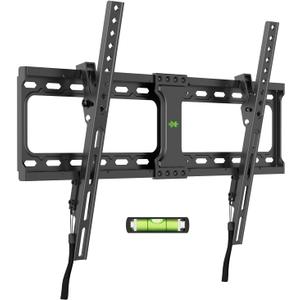 USX MOUNT Tilting TV Wall Mount for Most 37"-90" Flat Curved Screen Television, TV Bracket with Max VESA 600x400mm up to 132lbs, Low Profile Tilt Mount for 16", 24" Stud