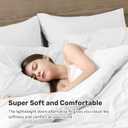 UNIKOME King Size Comforter Set White - Ultra Soft Boho Pintuck Down Alternative Bedding Set for All Seasons, 3 Pieces Lightweight Warm Pinch Pleat Bed Set with Comforter, 2 Pillowcases