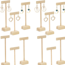Marsui Earring Display Stands for Selling Set Wooden T Bar Jewelry Display Stand Holder for Necklaces Bracelet Showroom Trade