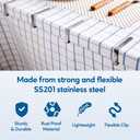 12Pcs Picnic Tablecloth Clips for Outdoor Tables - Stainless Steel Large Table Cloth Clip, Fits for 2.5 Thick Tables, Metal Clamps for Picnic Table Clips, Dining Table Cloth Holder