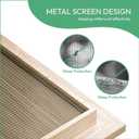 18" x 18" Wood Gable Vent with Metal Screen Heavy-Duty Mesh, Paintable Finish, Perfect for Attics & Outdoor Sheds, Vent Opening: 16" x 16"