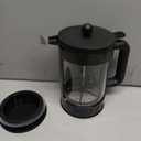 Bodum 12oz Brazil French Press Coffee Maker, High-Heat Borosilicate Glass, Black - Made in Portugal