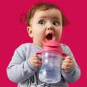b.box Sippy Cup with Weighted Straw (2-Pack). Leak Proof, Easy Grip. BPA Free & Dishwasher Safe. Ideal for Babies 6m+ to Toddlers (pistachio + apple, 8oz)