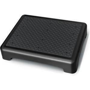 GWNF3.35'' Short Step Stool  600lb Capacity Ultra-Sturdy Structure & Lightweight Step Stools for Seniors, Kids & Adult | Non-Slip Wide Platform | Mobility Step Stool for Indoor & OutdoorBlack-Black (Small)
