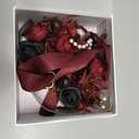 Ling's moment 2pcs Prom Wrist/Shoulder Corsage Artificial Flower, Girl/Mother Homecoming/Wedding Corsage Wristlet Dcor, etc. Black Gothic Burgundy