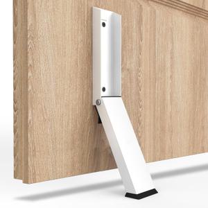 Kick Down Door Stoppers for Bottom of Door, No Drilling Door Stoppers, Door Holder to Keep Door Open (White)