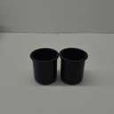 GYBest 2 Pcs Plastic Black Cup Holder, Replacement Recliner-Handles Cup Holder Insert for Sofa Boat Couch Recliner Poker Table (3.2" Wx2.6 H) (Small)
