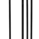 Mind Reader Fireplace Tool Set, Poker, Ash Brush, Shovel Scoop, Stand, Wrought Iron and Steel, 6.25"L x 6.25"W x 30"H, Black