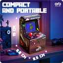 Mini Arcade Machine, 240 Built-in 8-Bit Games, 2.5 Full Colour Screen, 8-Way Joystick, Handheld Retro Games Console Orb Gaming by ThumbsUp!
