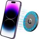 Quarble Sticky Magnetic Phone Mount Compatible with Magsafe 16 15 14 13 12 Pro Max Mini Car Mount and Wall Mount Soft Silicone Front