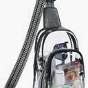 Clear Bag for Stadium Events, Clear Purse for Women Stadium Crossbody Bag, Transparent Bag for Concerts Sports