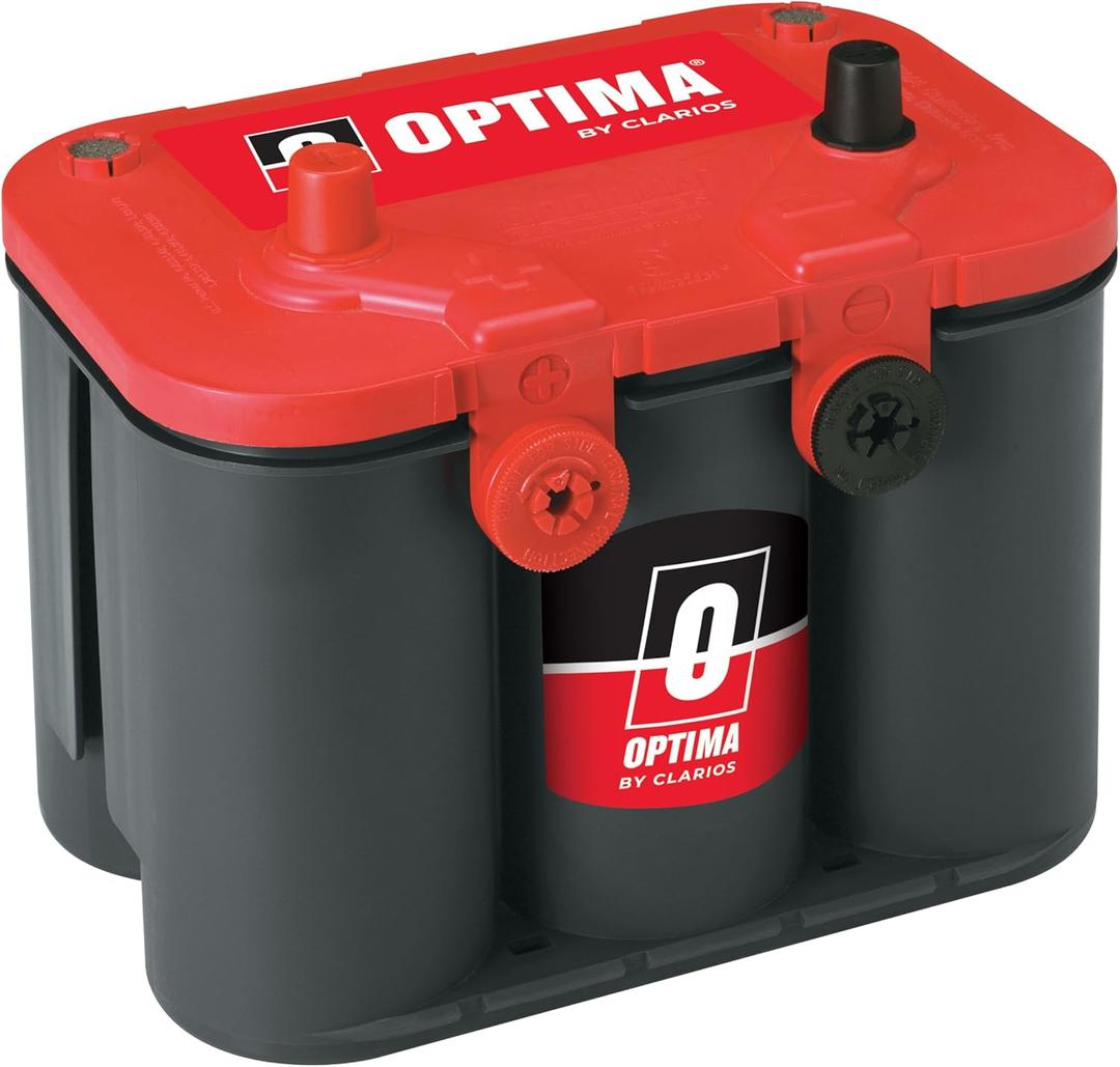 OPTIMA Batteries High Performance 34/78 RedTop Sealed AGM Car, Truck, and SUV Starting Battery, 800 CCA, Dual SAE and GM Terminals, Maintenance Free, Versitile Mounting