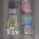 24 Pcs Party Blowers Glitter Iridescent Mermaid Unicorn Princess Noise Makers Metallic Fringed Horns Bulk for Graduation Birthday Favors Kids Decor(Pink, Purple, Blue, White)