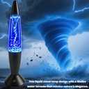 Twister Hurricane Light, 14-Inch Tornado Lamp Glitter Motion Light 7 Colors Touch Changing Night Light Relaxing Table Lamp for Home Bedroom Office Decoration Lighting Decor (Black)