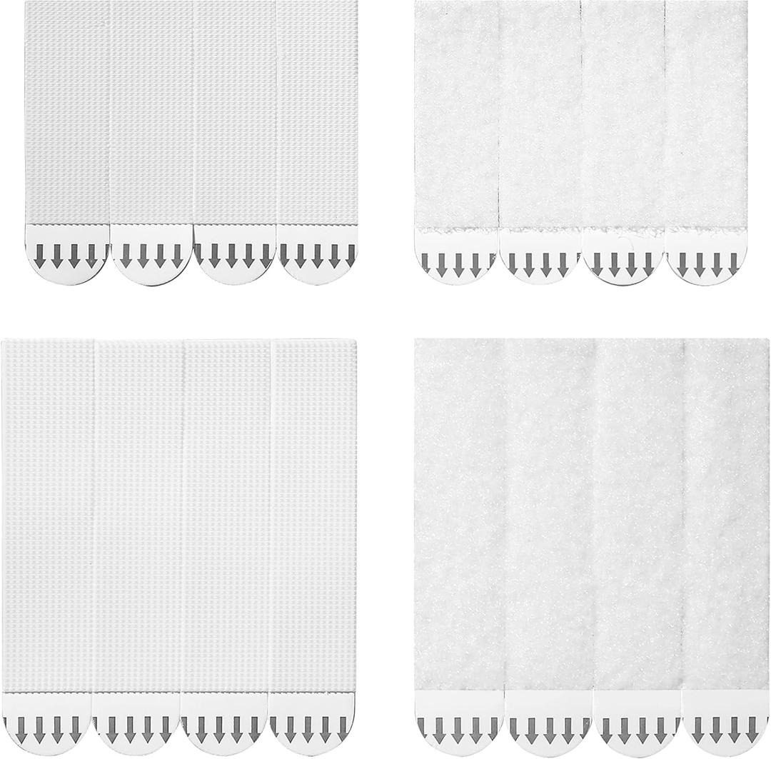 MOVELYST 36-Pairs (16-L, 20-M, 72 Strips) Picture Hanging Strips Value Pack, Removable Hook and Loop Tape, Picture Hanger Damage Free, Adhesive Strips for Frame Hangingl, Heavy Duty