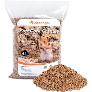 Niteangel Natural Coco/Cork Hamster Bedding Pet Litter for Dwarf Syrian Hamsters, Gerbils, mices, Degus or Other Small Animal